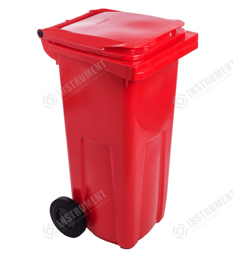 popolnica 120l plastová červená J.A.D. / nádoba na odpad