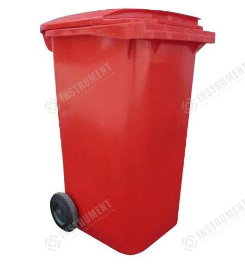 popolnica 240l plastová červená J.A.D. / nádoba na odpad