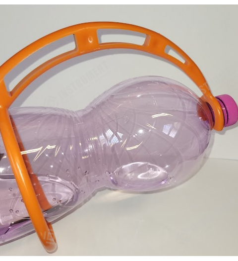 držiak na PET fľašu oranžový plastový