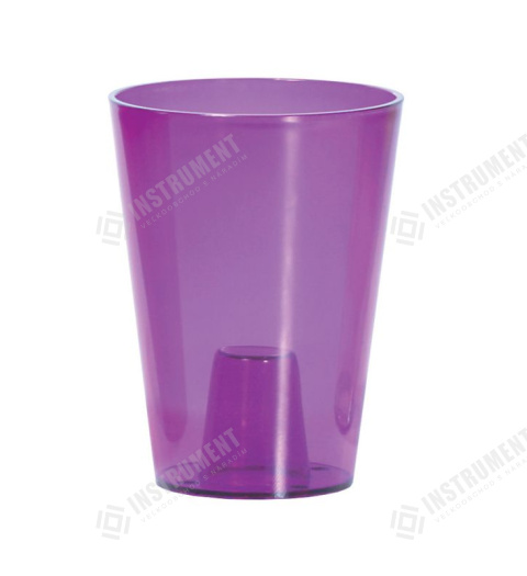 kvetináč 13cm Coubi Orchid DUS130P-CPRB transparentný fialový plastový PROSPERPLAST