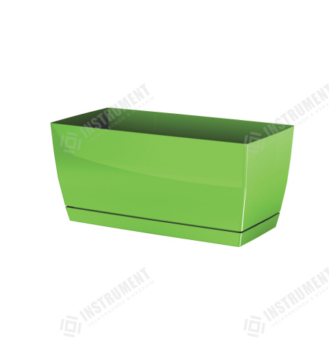 kvetináč truhlík 29x14,2cm Coubi Case P DUPP300-370U olivový plastový PROSPERPLAST