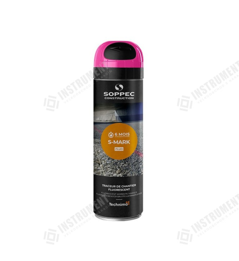 sprej fluorescenčný S-MARK, 500ml, ružový / spray