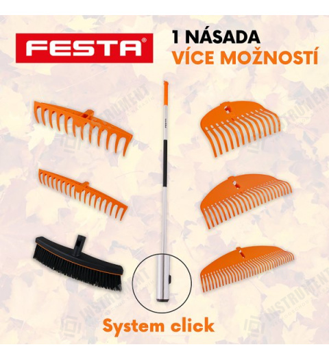 zmeták 37cm univerzálny Click System FESTA plastový